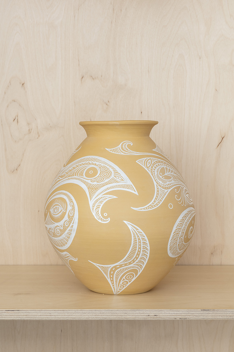 Yellow Moon Jar: “Humoresque: Medusa meets Baba the Turk” - Image 2
