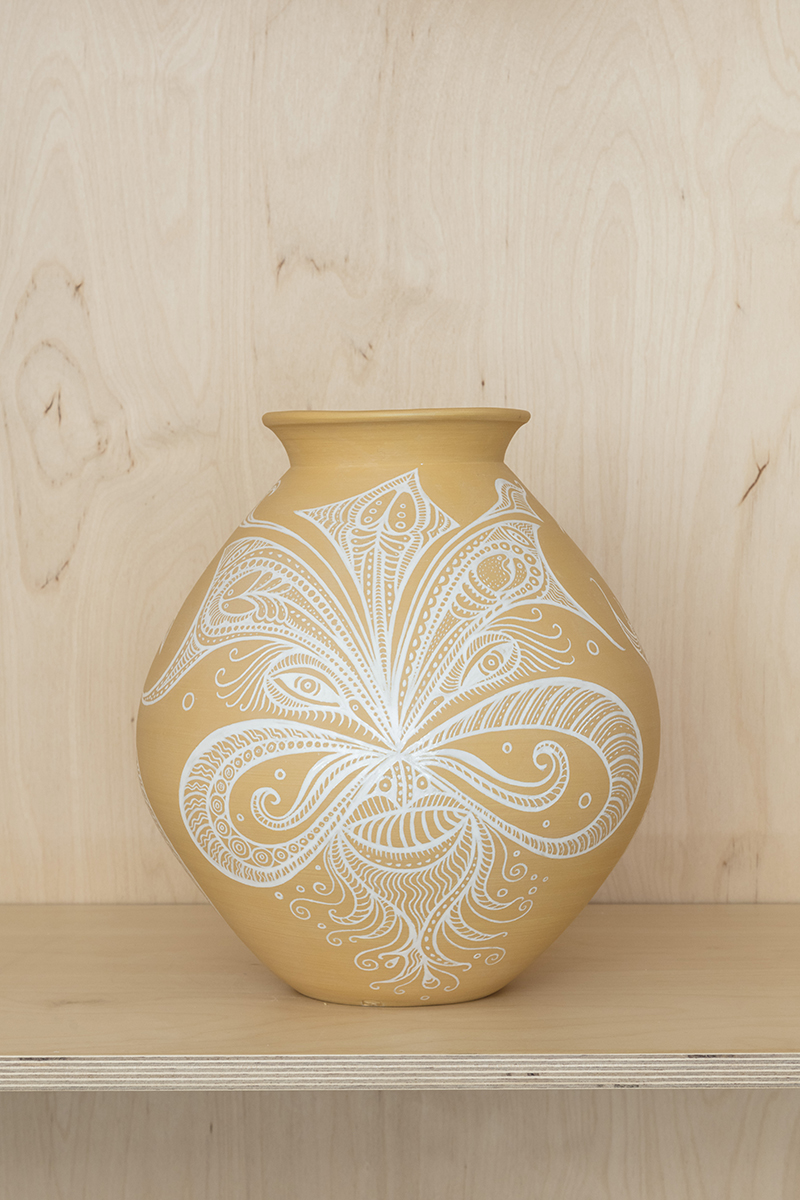 Yellow Moon Jar: “Humoresque: Medusa meets Baba the Turk” - Image 3