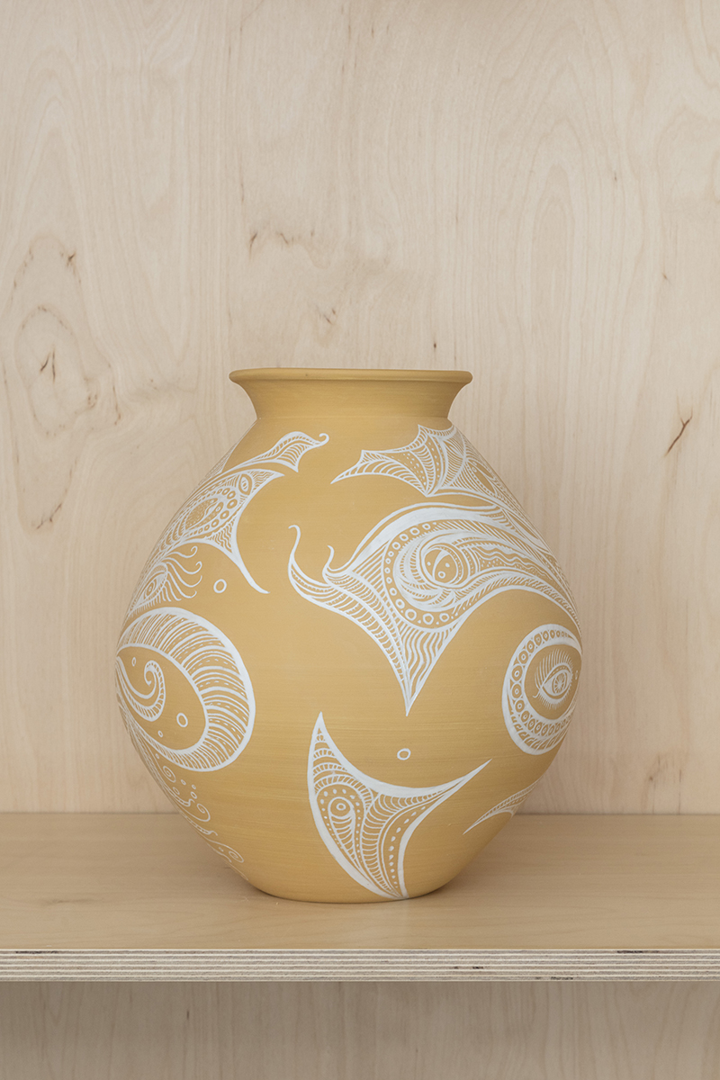 Yellow Moon Jar: “Humoresque: Medusa meets Baba the Turk” - Image 4