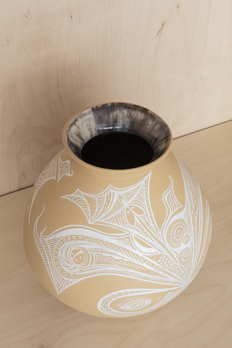 Yellow Moon Jar: “Humoresque: Medusa meets Baba the Turk” - Image 5