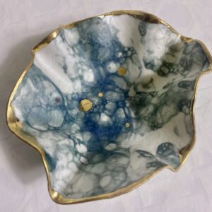 Mini Teal Bubble Bowl No1