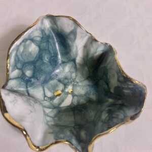 Mini Teal Bubble Bowl No4