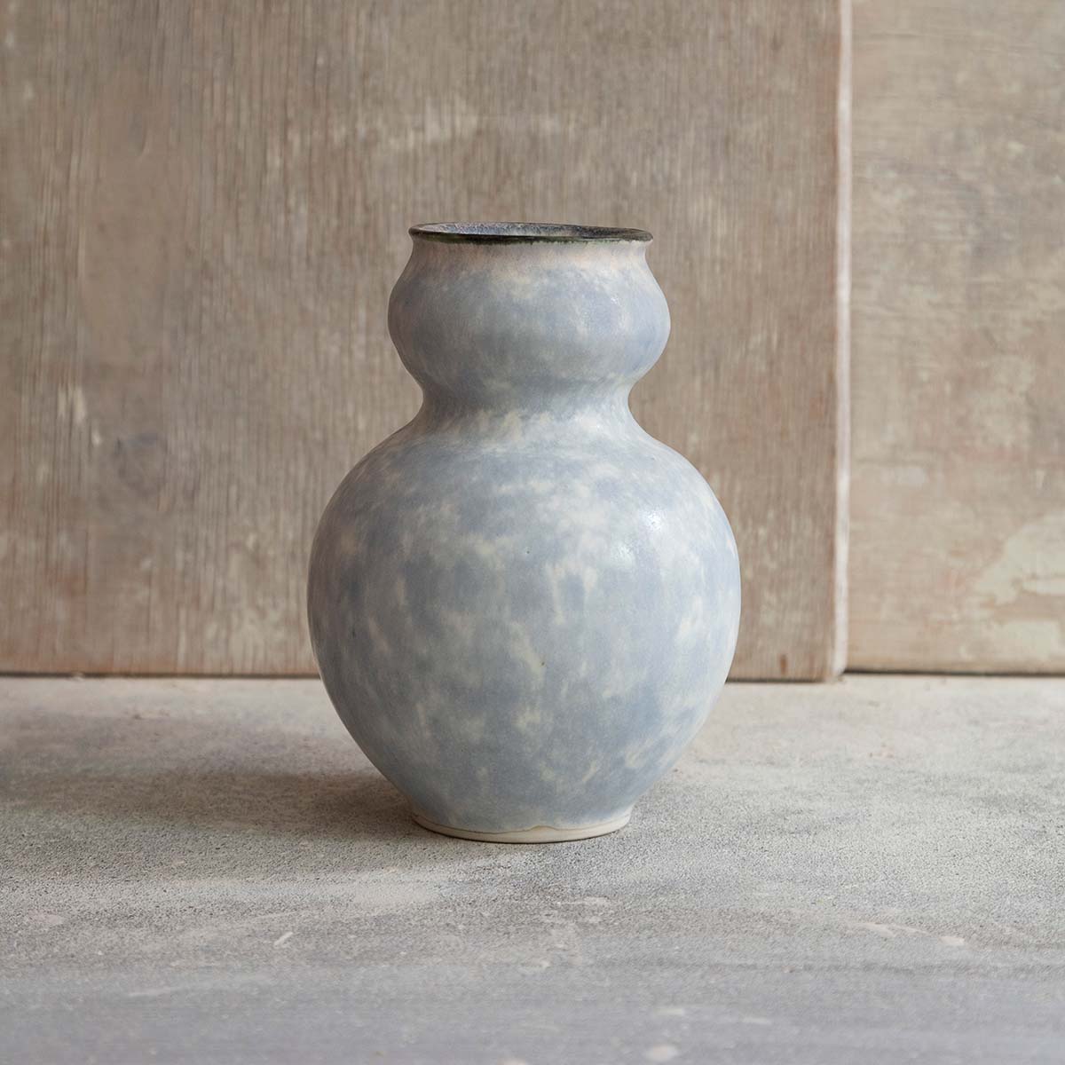 Blue and White Gourd-Shaped Vase