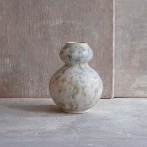 White and Green Bud Vase #2