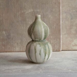Drip Green Bud Vase