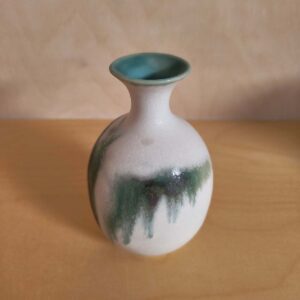 small vase turquoise drips 1