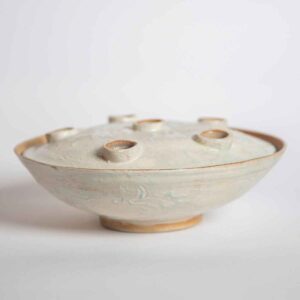 celadon lidded flower bowl