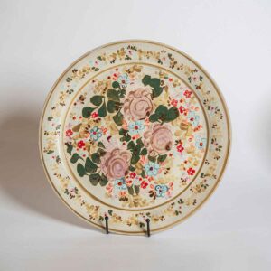 large floral plate i