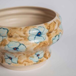 light blue blossom flower bowl
