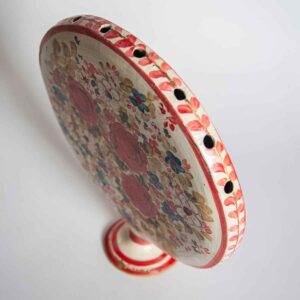 vibrant red cameo vase