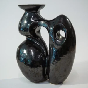 sculptural vessel in gunmetal ii