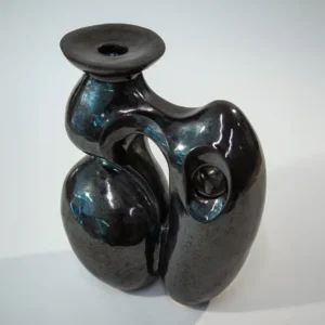 sculptural vessel in gunmetal ii